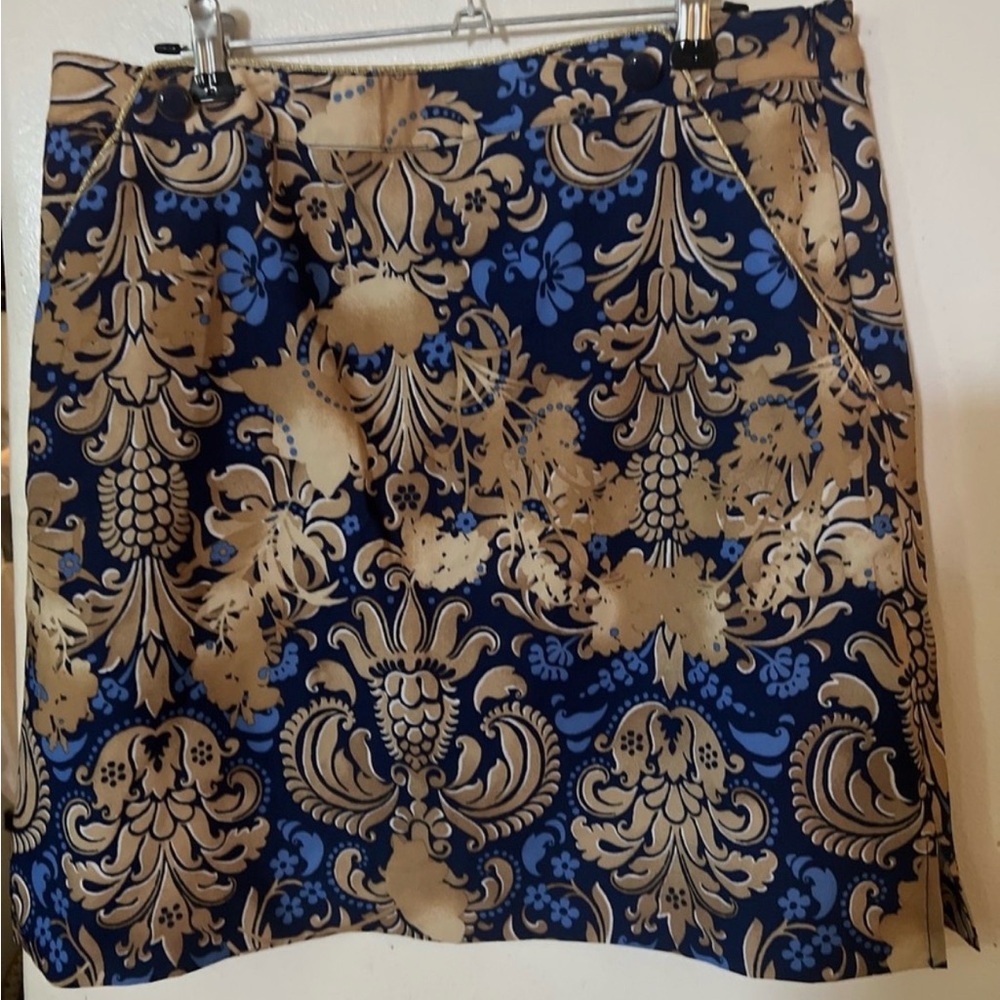 Ep pro golf skirt gold n blue